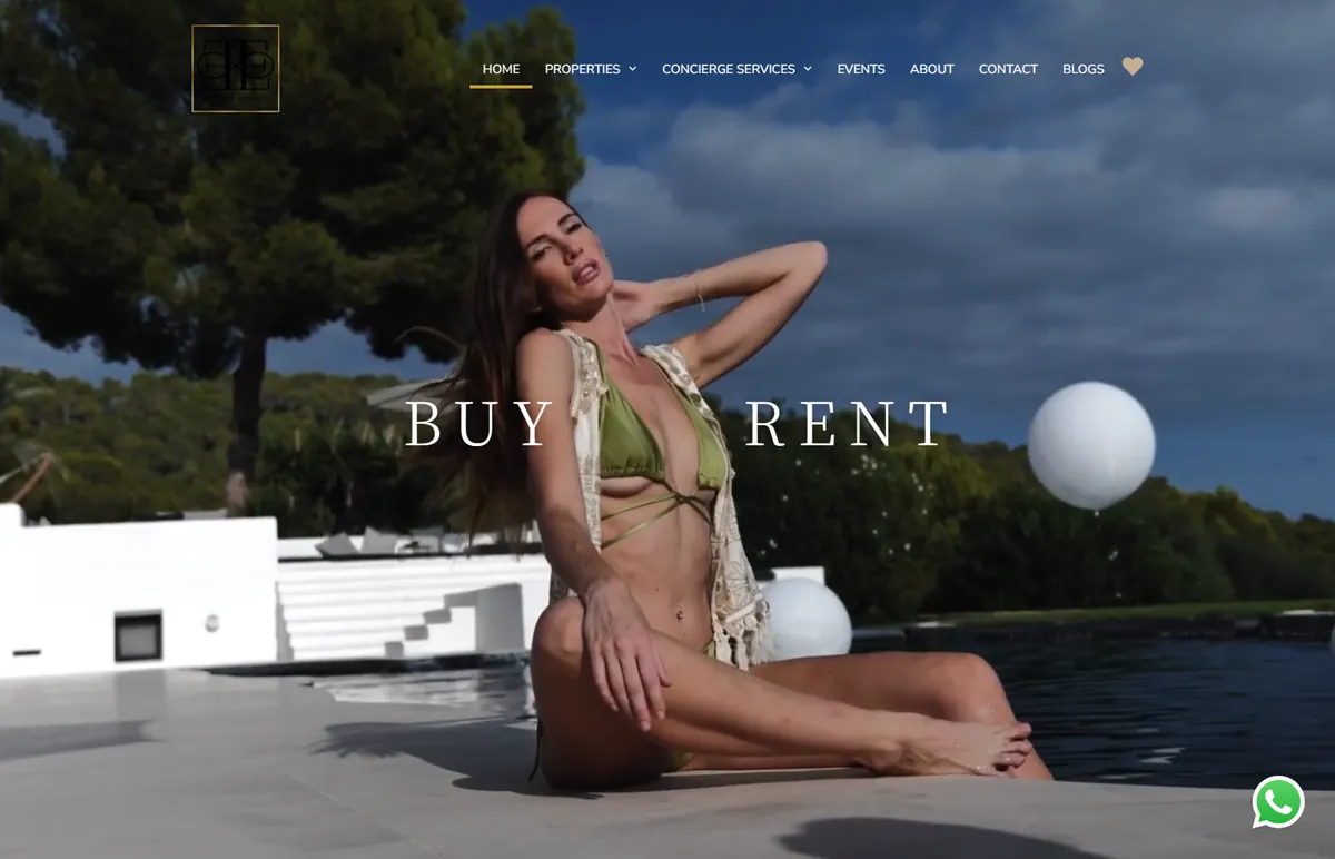 De website van Eternal Estates