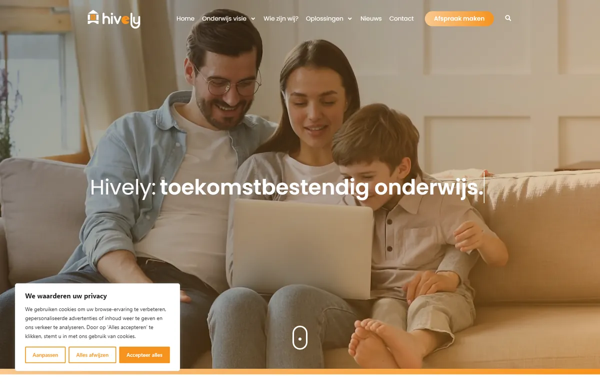 De website van Hively